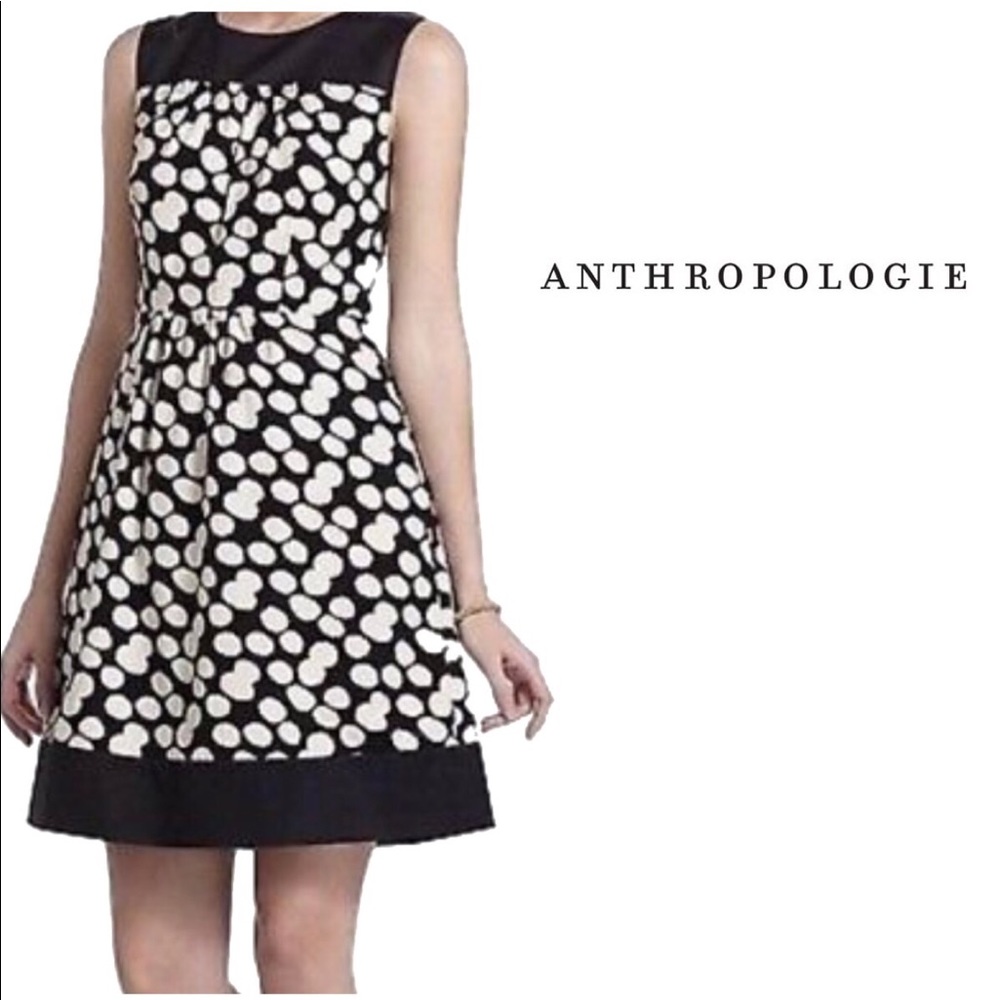 Anthropologie by LEIFNOTES  Black & White Dress 0
